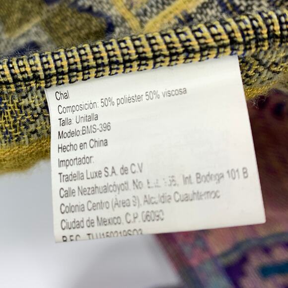 Unbranded Multicolor Tribal Print Woven Vest Womens One Size Waterfall Front - Picture 5 of 5